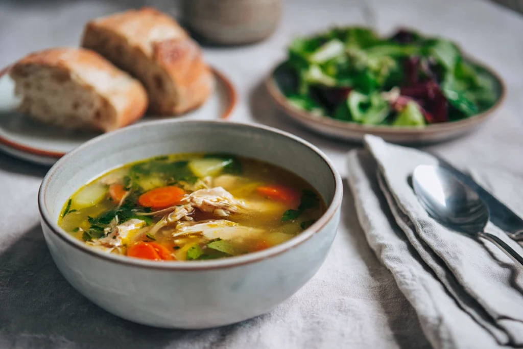 Marry Me Chicken Soup Serving Suggestion – The Table Setting