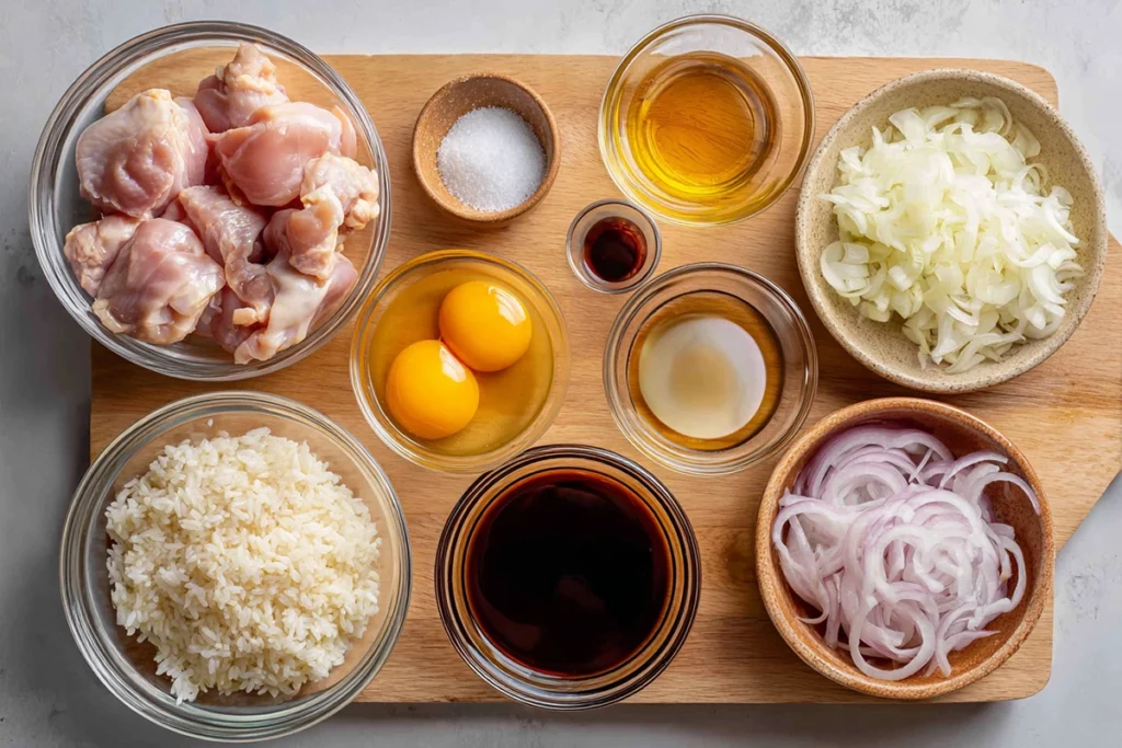 Oyakodon Ingredients