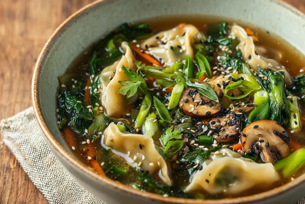 Potsticker Soup Dietary Variations – Vegan Version Presentation