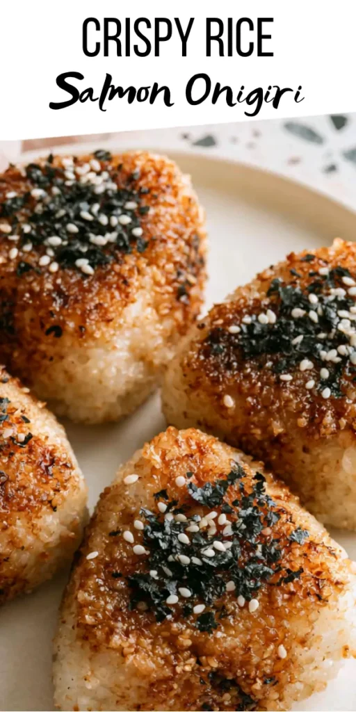 Yaki Onigiri recipe with crispy soy-seasoned rice and savory salmon filling