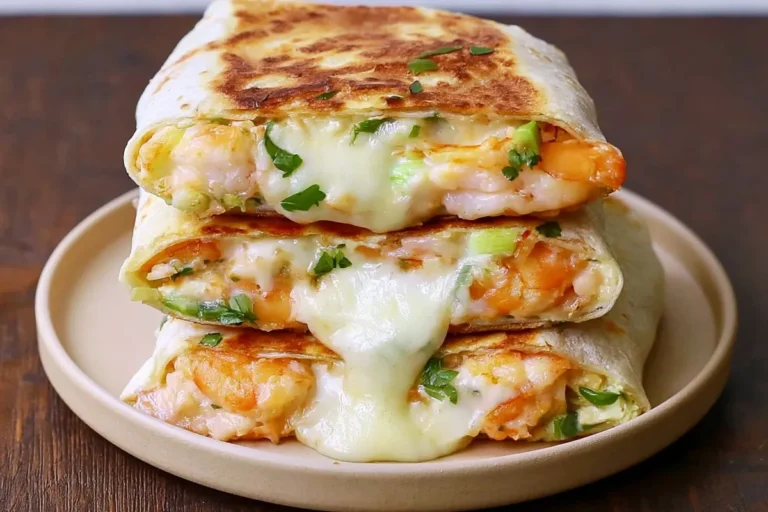 Chef Taha Ayad's Recipe Cheesy Chicken Garlic Wraps with melted mozzarella, cheddar, and garlic chicken