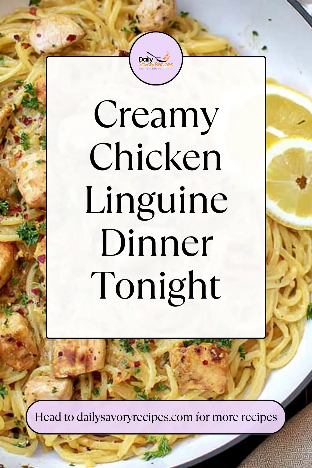 Chicken Linguine with Cowboy Butter Cream Sauce 34 Chicken Linguine recipe with creamy cowboy butter sauce, seared chicken, lemon, and herbs
