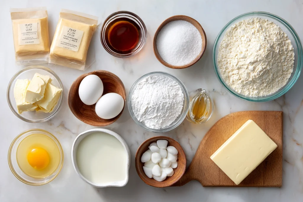ingredients for sherlock holmes foggy london tea cakes earl grey flour butter sugar eggs