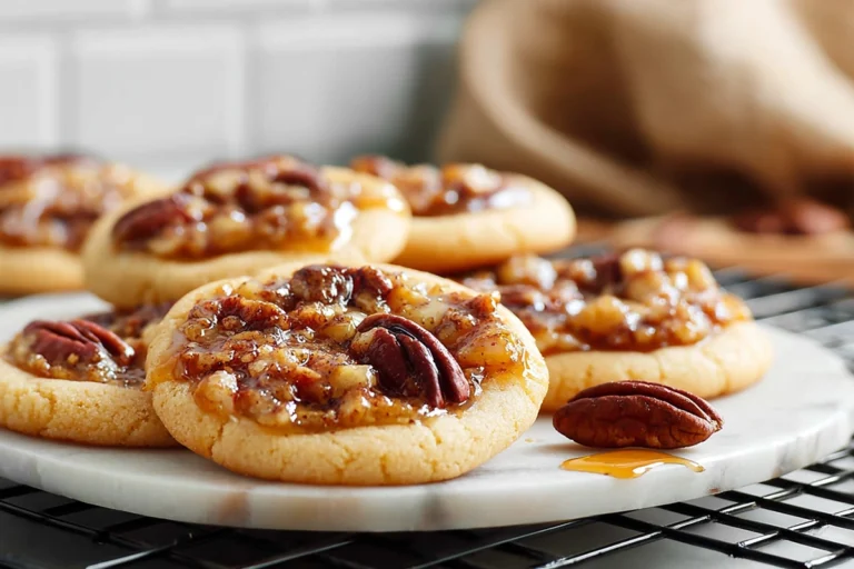 pecan pie cookies hero shot modern kitchen