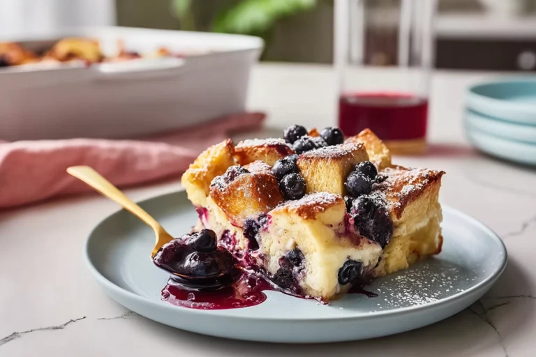 blueberry french toast casserole hero shot