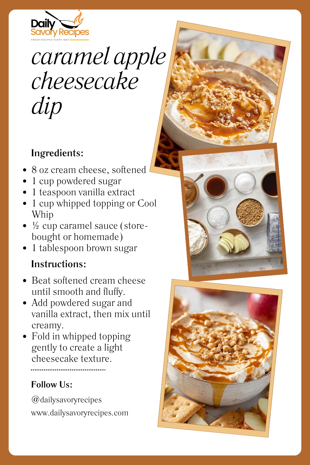 Irresistible Caramel Apple Cheesecake Dip – The Creamy Fall Treat You’ll Crave 31 Caramel apple cheesecake dip easy no bake fall dessert