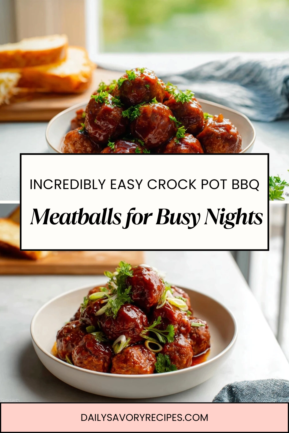 Crock Pot BBQ Meatballs: A Game-Changing Recipe for Busy Days 23 Crock Pot BBQ Meatballs recipe with a delicious finish and fresh garnish
