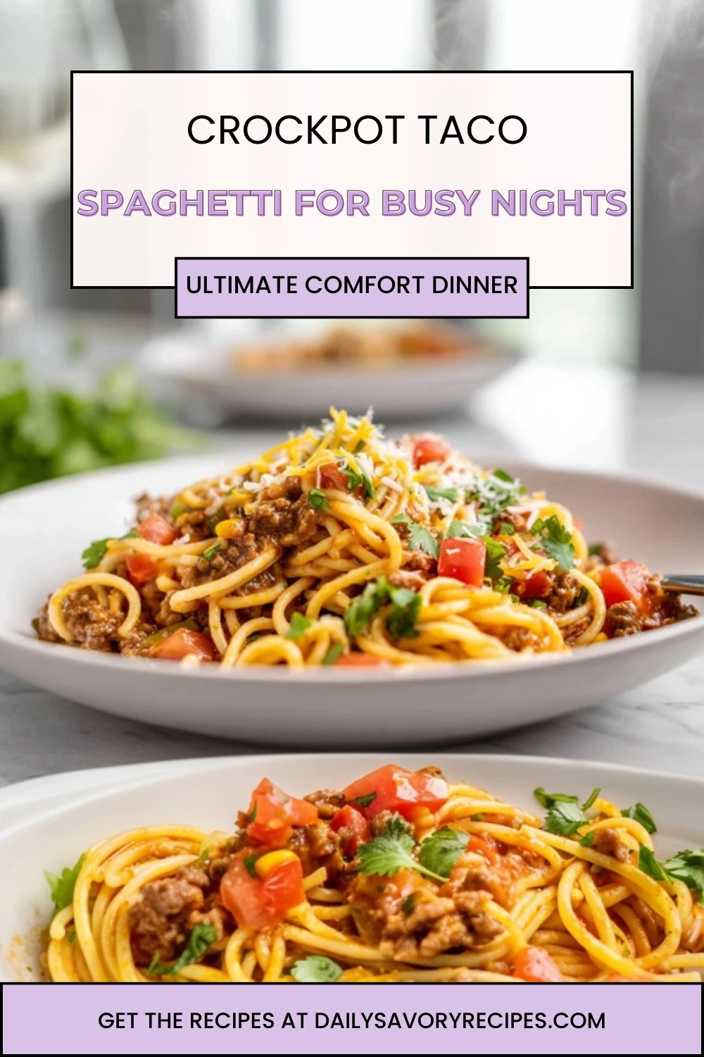 Crockpot Taco Spaghetti That Delivers Bold Flavor in Every Bite 31 delicious crockpot taco spaghetti in modern kitchen setting