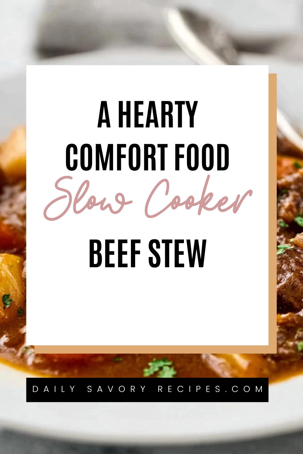 slow cooker beef stew with tender beef and vegetables for an easy meal
