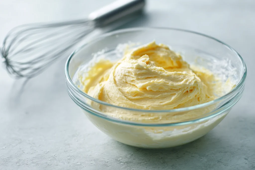 mixing wet ingredients for butter pecan cookies in modern kitchen
