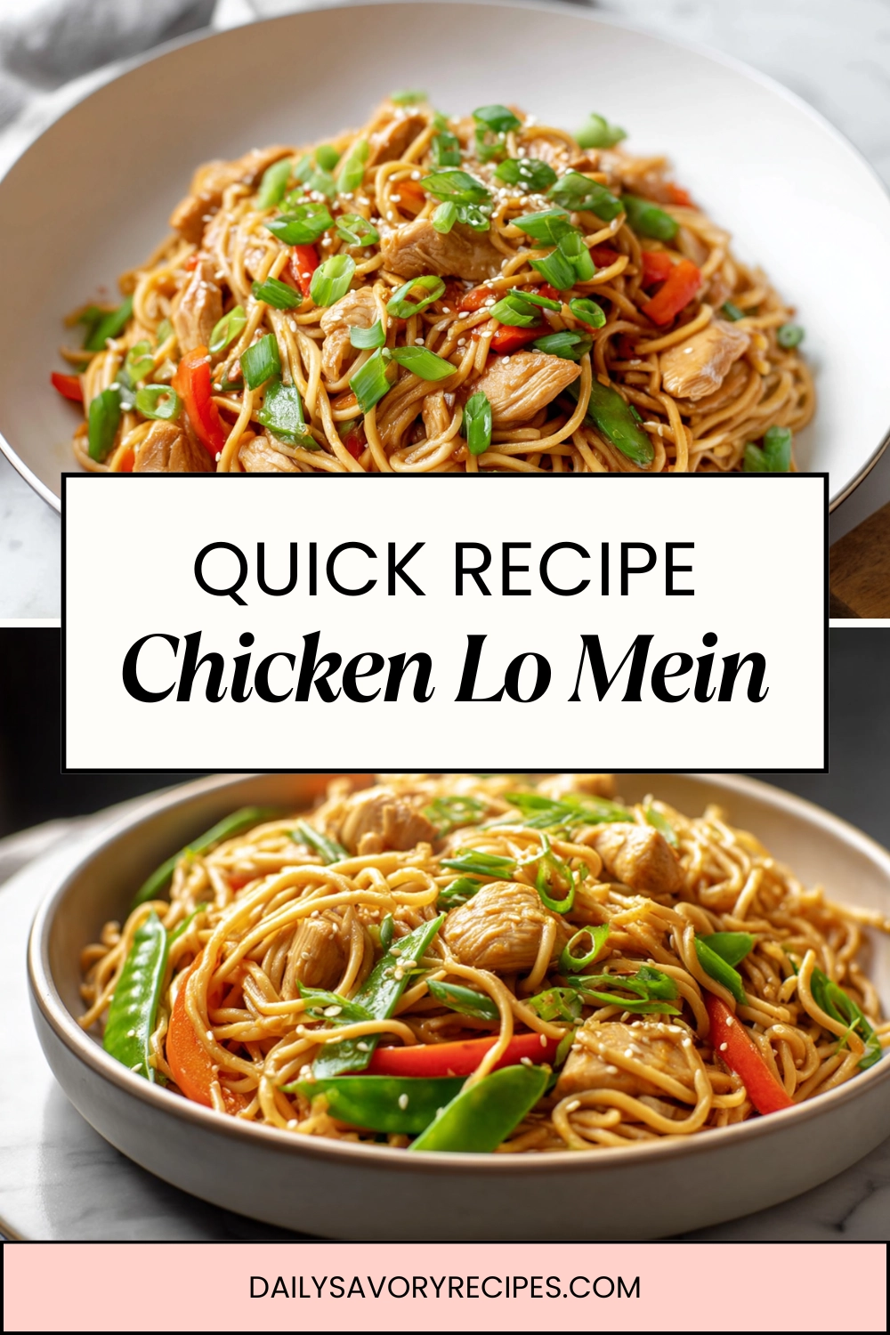 Chicken Lo Mein That Tastes Better Than Takeout 40 Delicious Chicken Lo Mein with tender chicken, fresh vegetables, and savory sauce