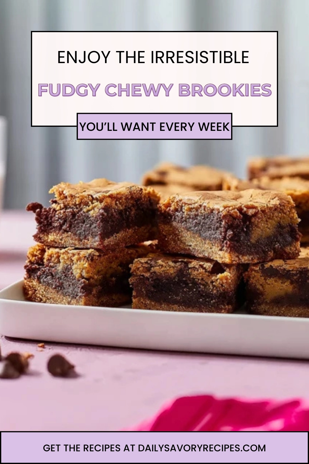 Fudgy Chewy Brookies That Actually Bake Evenly 39 fudgy chewy brookies recipe with brownie and cookie layers