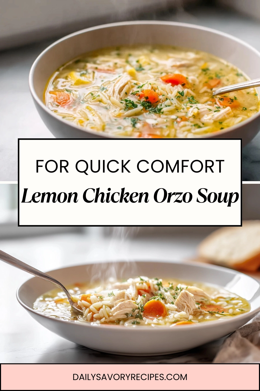 Lemon Chicken Orzo Soup That Actually Feels Comforting 35 bright and comforting lemon chicken orzo soup recipe in modern kitchen