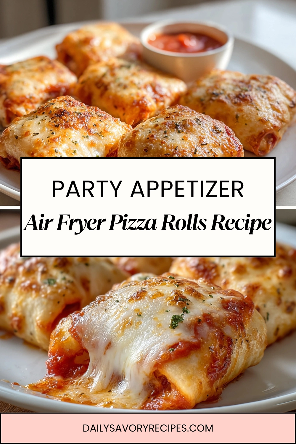 Air Fryer Pizza Rolls That Actually Stay Crispy 27 Crispy Air Fryer Pizza Rolls made at home with melted cheese and pepperoni