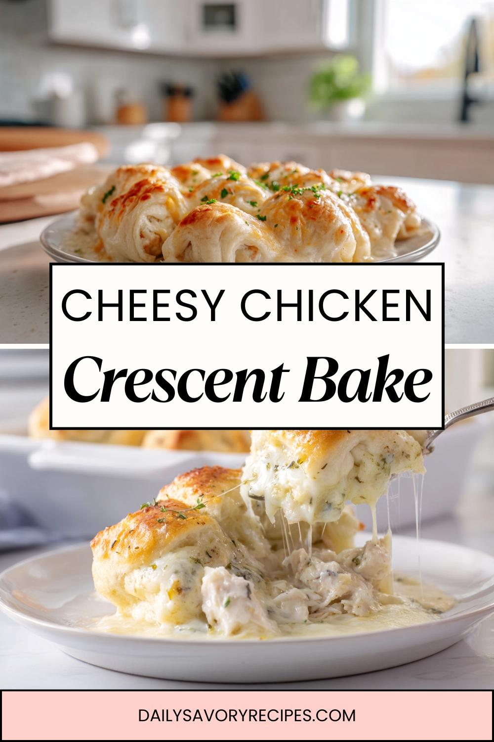 Chicken Crescent Bake That Never Lets Me Down 31 Cheesy Chicken Crescent Bake easy creamy crescent roll dinner