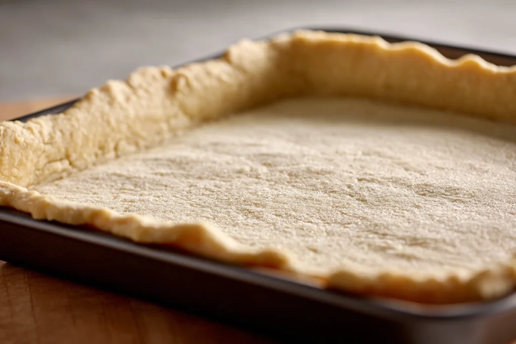 Pre-baked crust for School Cafeteria Pizza ready for sauce and cheese