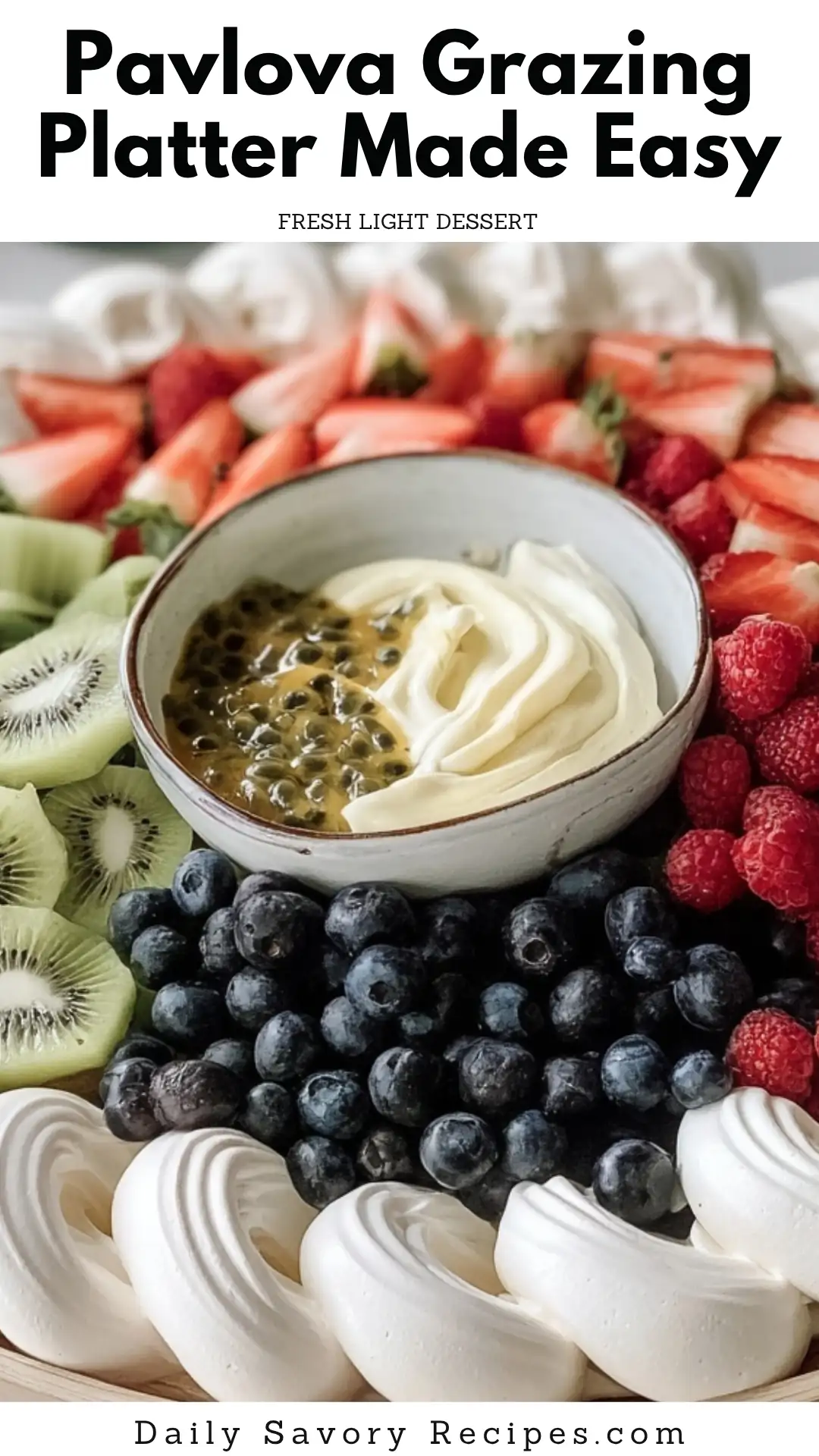 Pavlova Grazing Platter: A Smart Way to Serve Dessert at Gatherings 37 Pavlova Grazing Platter recipe with crisp meringue nests fresh fruit cream and sauces