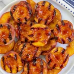 Chef Taha Ayad's Recipe Grilled Peaches with Cinnamon Butter and Ice Cream
