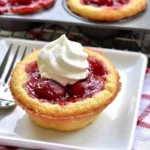 Chef Taha Ayad's Recipe Mini Cherry Tarts with glossy cherry filling and cream cheese crust