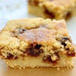 Chef Taha Ayad's Recipe Sour Cherry Blondies with golden edges and tart cherry filling