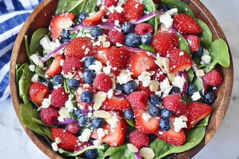 Chef Taha Ayad's Recipe Spinach Berry Salad with Sweet Poppyseed Dressing