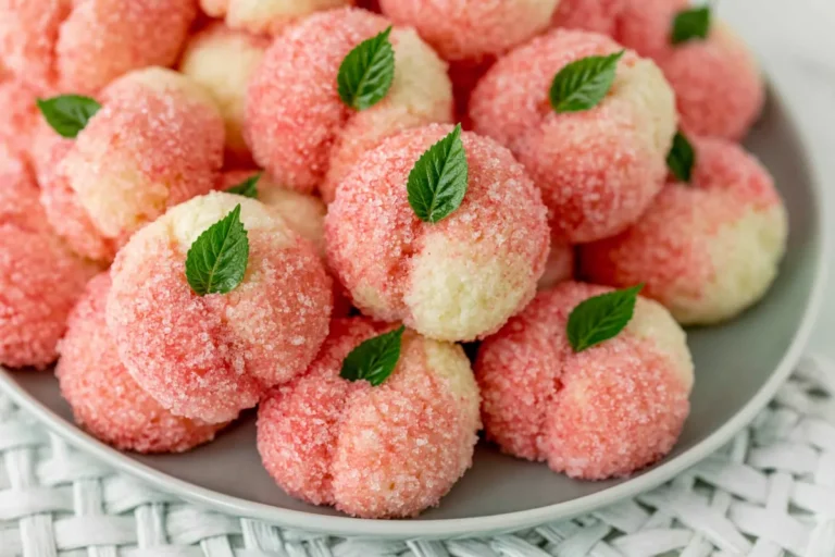 Chef Taha Ayad's Recipe Sweet Ricotta Peach Cookies with citrus ricotta filling on a white plate