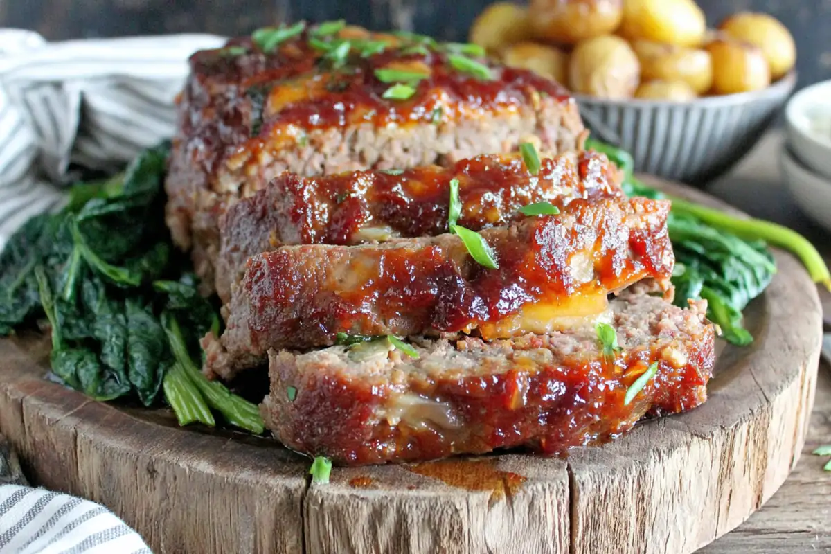 Chef Taha Ayad's Recipe Tamarillo Meatloaf with Gouda Cheese and Salami Layers