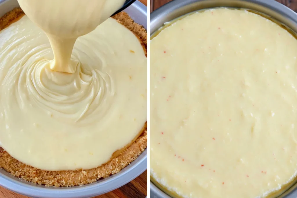 Baked Yogurt Pistachio Crust with Saffron and a Creamy Indian-Style Finish 24 Baked Yogurt Pistachio Crust with saffron yogurt filling poured over the chilled nutty base
