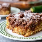 Cinnamon Zucchini Coffee Cake with a Brown Sugar Crumb Topping 30 Chef Taha Ayad's Recipe Cinnamon Zucchini Coffee Cake with Brown Sugar Crumb Topping