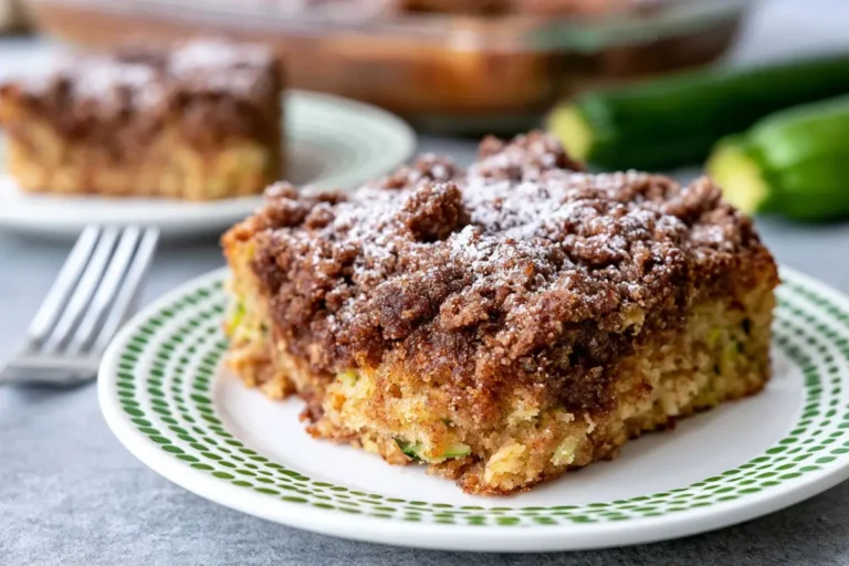 Cinnamon Zucchini Coffee Cake with a Brown Sugar Crumb Topping 51 Chef Taha Ayad's Recipe Cinnamon Zucchini Coffee Cake with Brown Sugar Crumb Topping