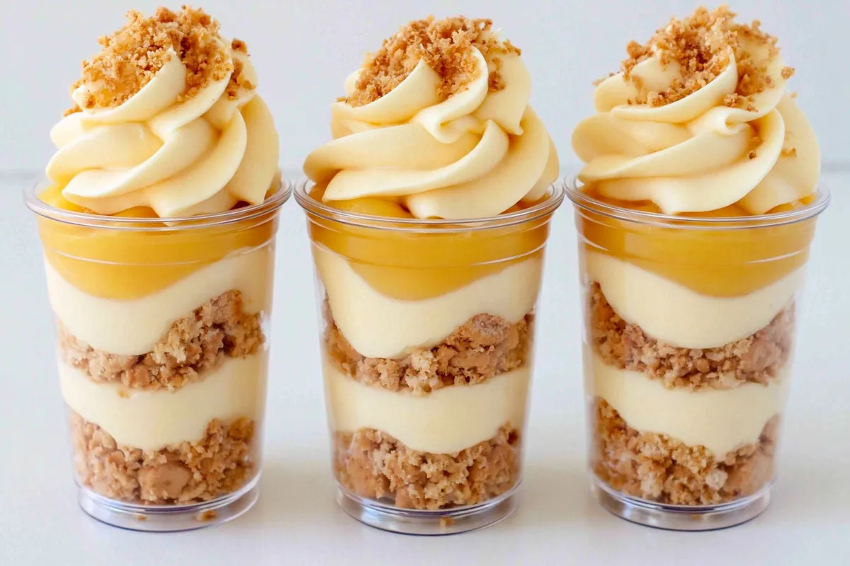 Mohamed Ayad's Lemon Curd Cheesecake Recipe in Mini Dessert Cups