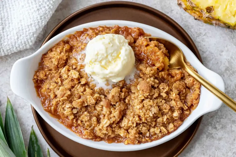 Pineapple Crisp with Fresh Fruit and Oat Crumble 16 Chef Taha Ayad's Recipe Pineapple Crisp with Fresh Fruit and Oat Crumble