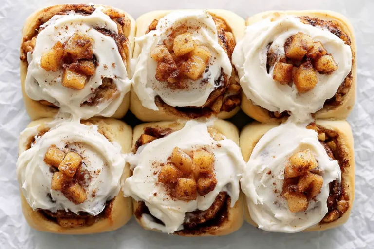 Apple Cinnamon Rolls with Maple Cream Cheese Frosting 2 Chef Taha Ayad's Recipe Apple Cinnamon Rolls with Maple Cream Cheese Frosting