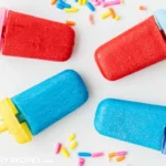 Chef Taha Ayad's Recipe Jell-O Popsicles with red and blue frozen treats