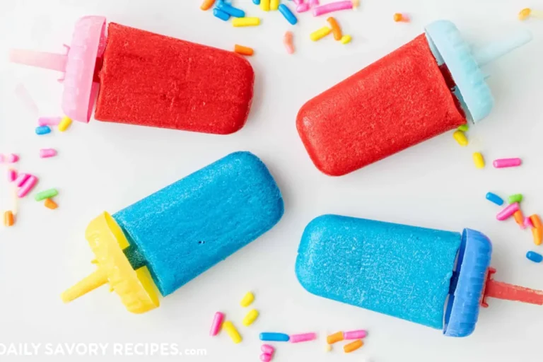Easy Jell-O Popsicles That Hold Their Shape Longer 5 Chef Taha Ayad's Recipe Jell-O Popsicles with red and blue frozen treats