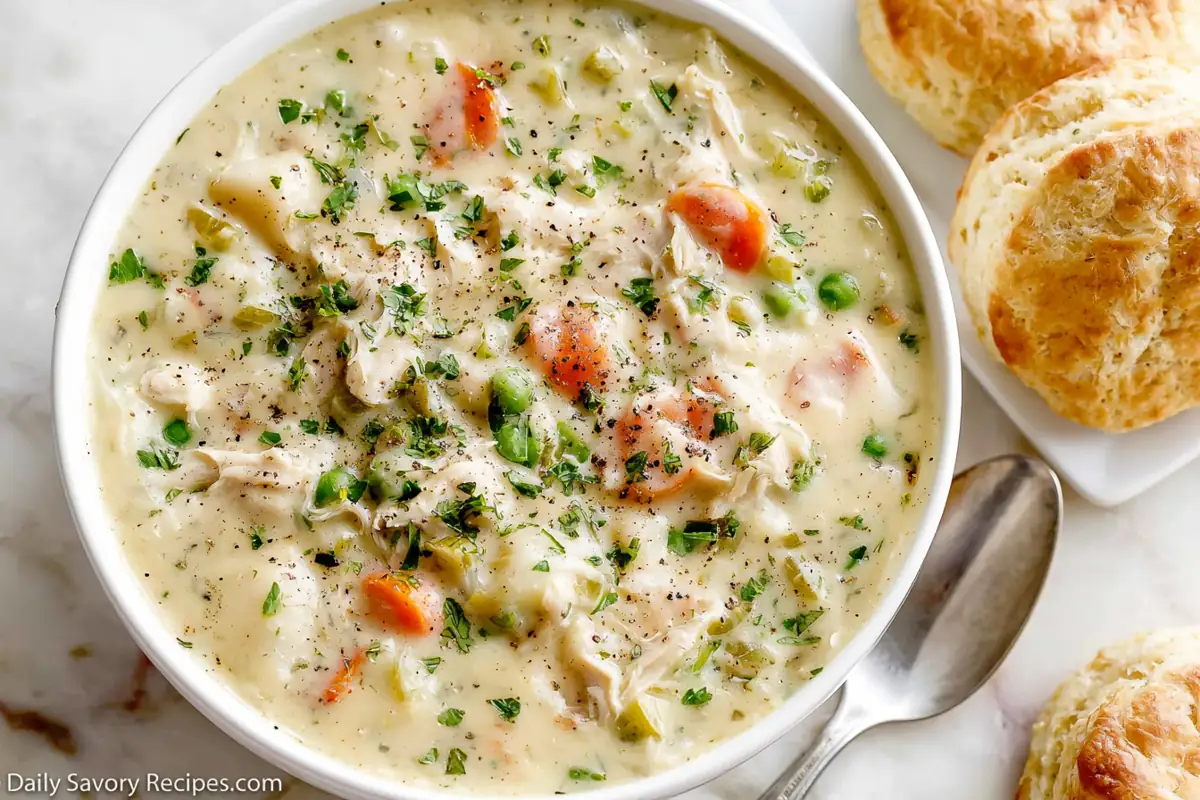 Chef Taha Ayad's Recipe Chicken Pot Pie Soup