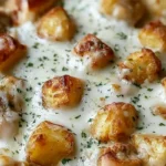 Chef Taha Ayad's Recipe Garlic Parmesan Crockpot Chicken and Potatoes with golden baby potatoes and parsley