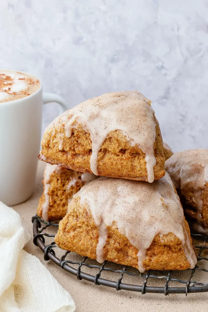 Homemade Chai Scones with a Thick Maple Chai Glaze 10 Homemade Chai Scones with Thick Maple Chai Glaze Ready to Serve