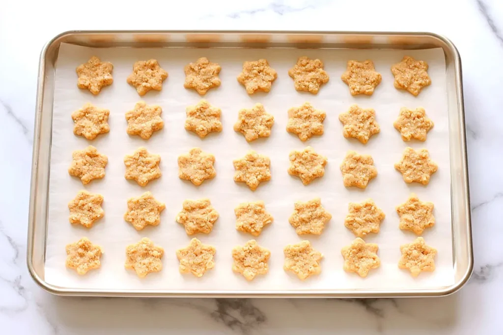 Homemade Dunkaroos with Crisp Graham Cookies and Sprinkle Frosting 12 Golden baked Homemade Dunkaroos cookies cooling on a parchment-lined baking sheet