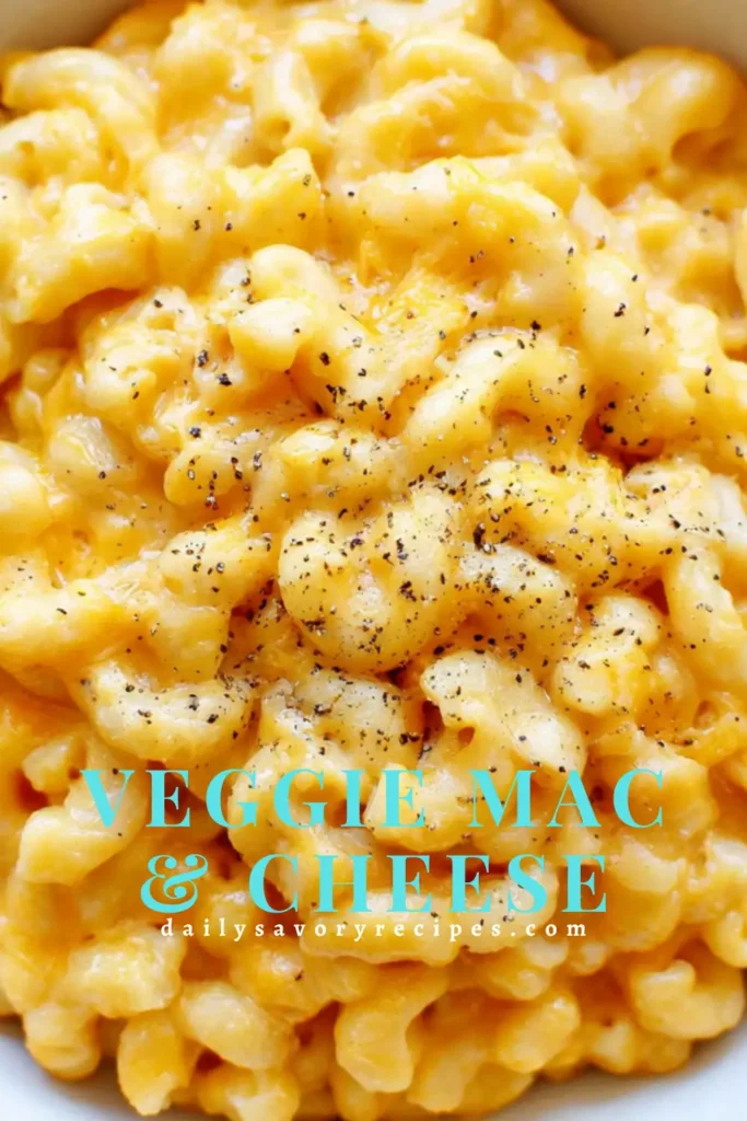 Veggie Mac & Cheese with a Creamy Roasted Vegetable Sauce 8 Veggie Mac & Cheese recipe with creamy roasted vegetable and cheddar sauce